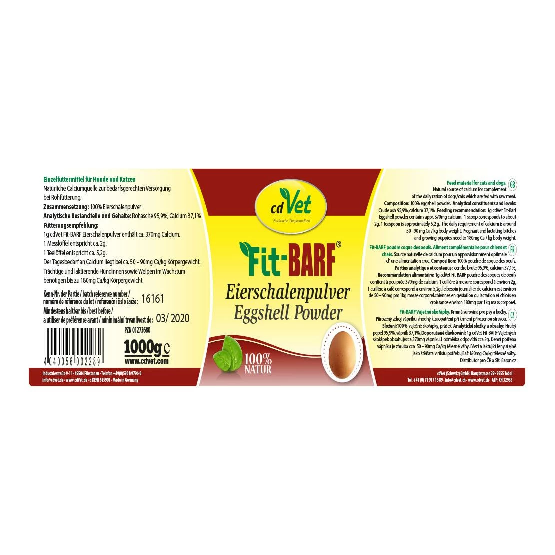 CdVet Fit-BARF Eierschalenpulver - Image 4