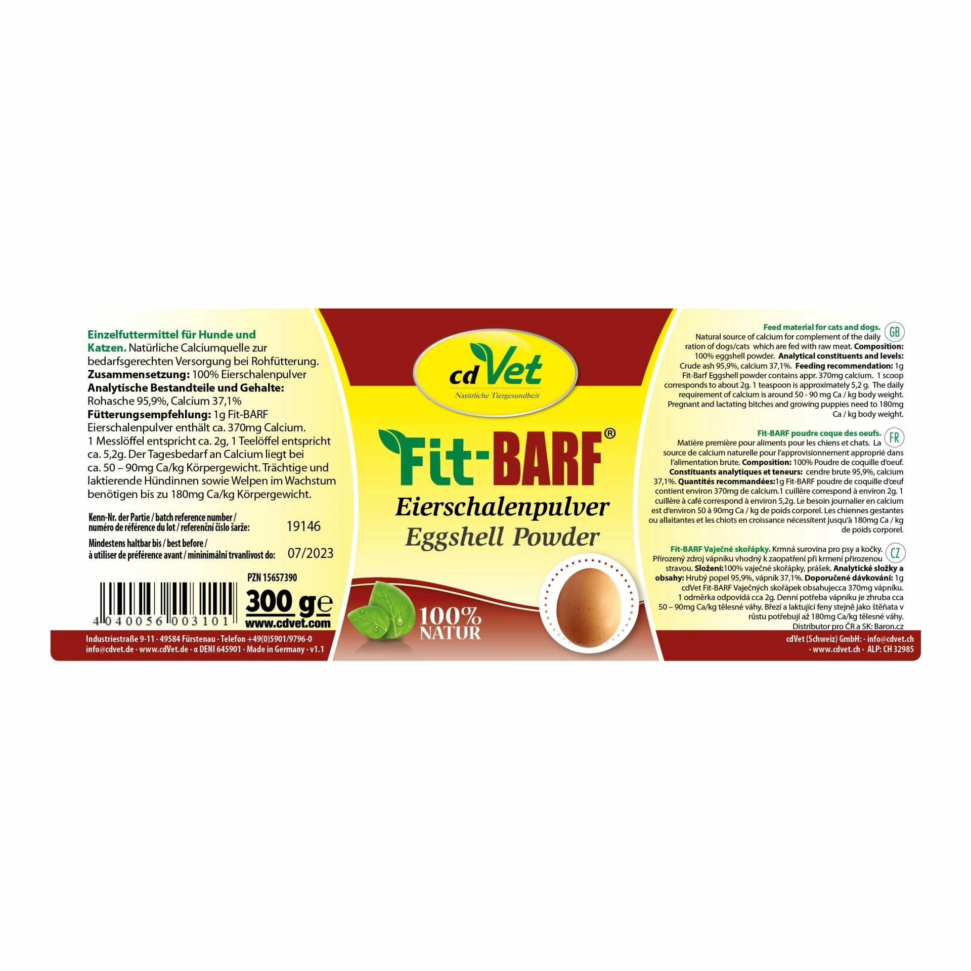CdVet Fit-BARF Eierschalenpulver - Image 2