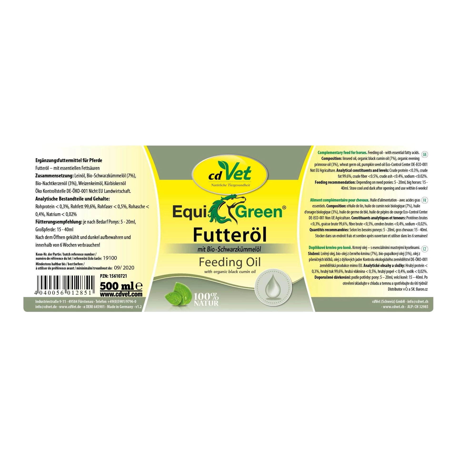 CdVet EquiGreen Futteröl - Image 2
