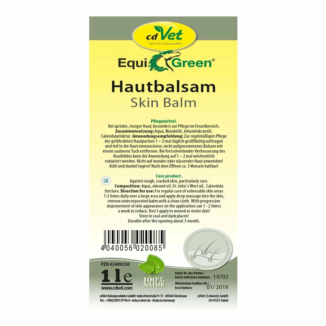 CdVet EquiGreen Hautbalsam - Image 7