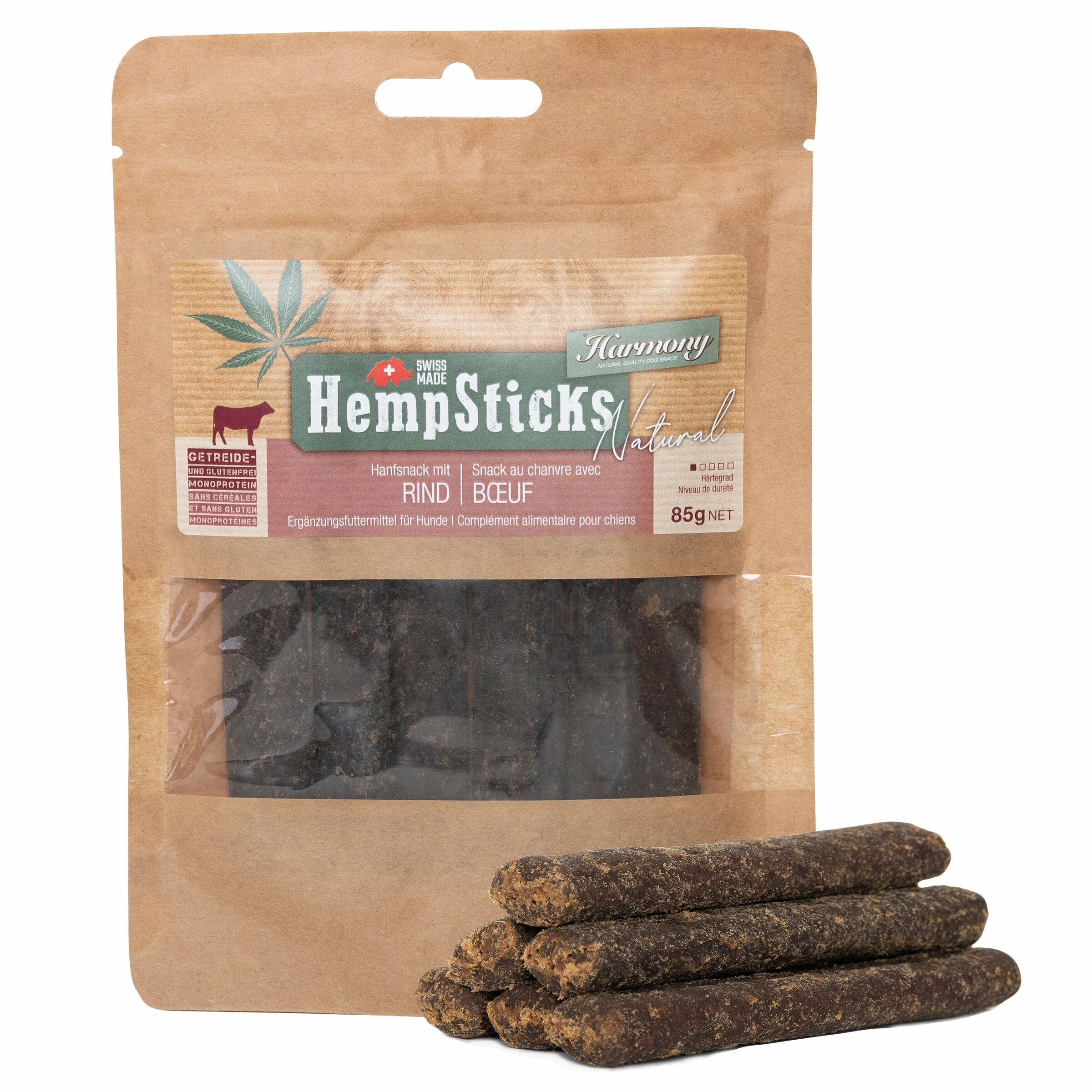 Harmony Dog Natural Hemp Sticks Rind 85g