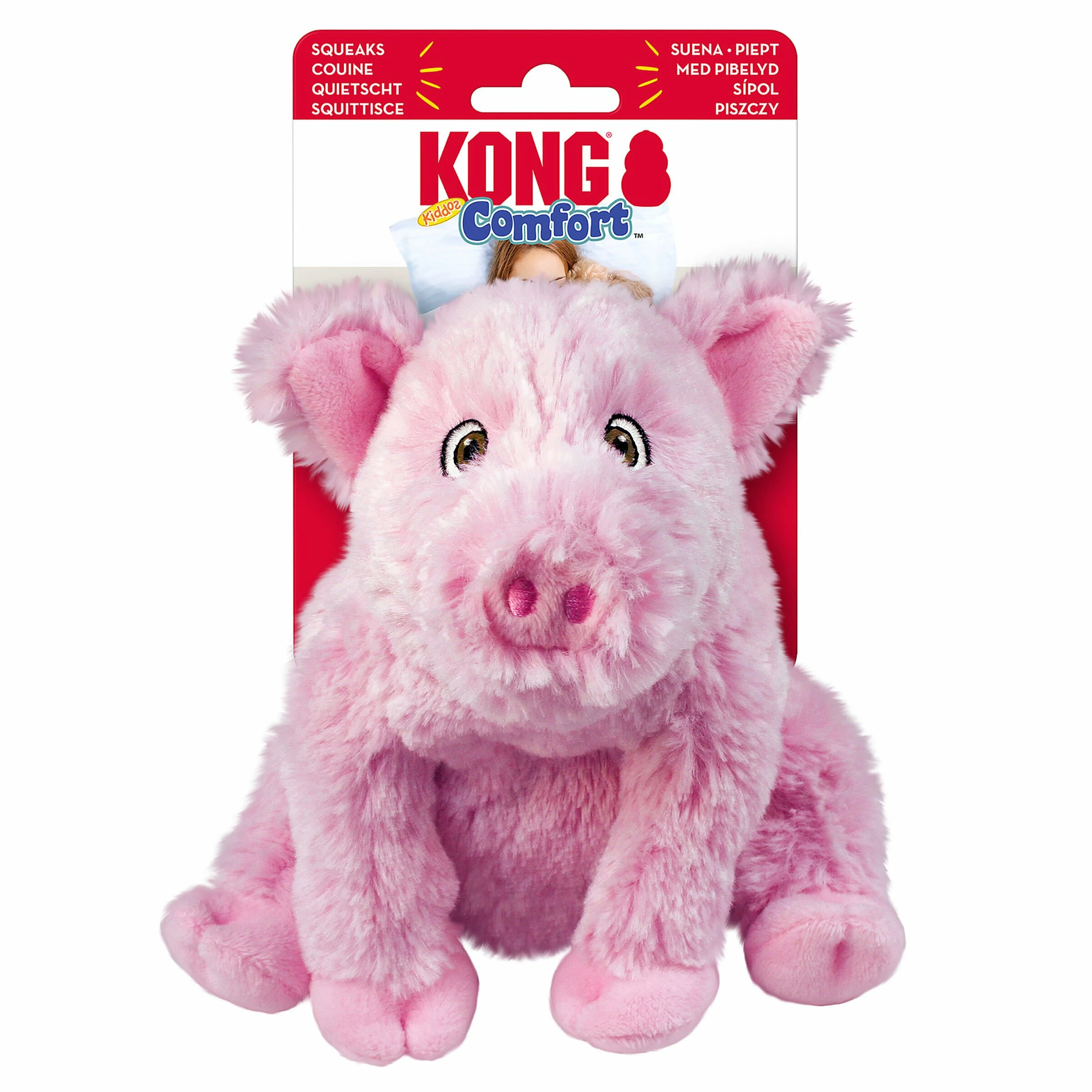 KONG Hundespielzeug Comfort Kiddos Schwein S