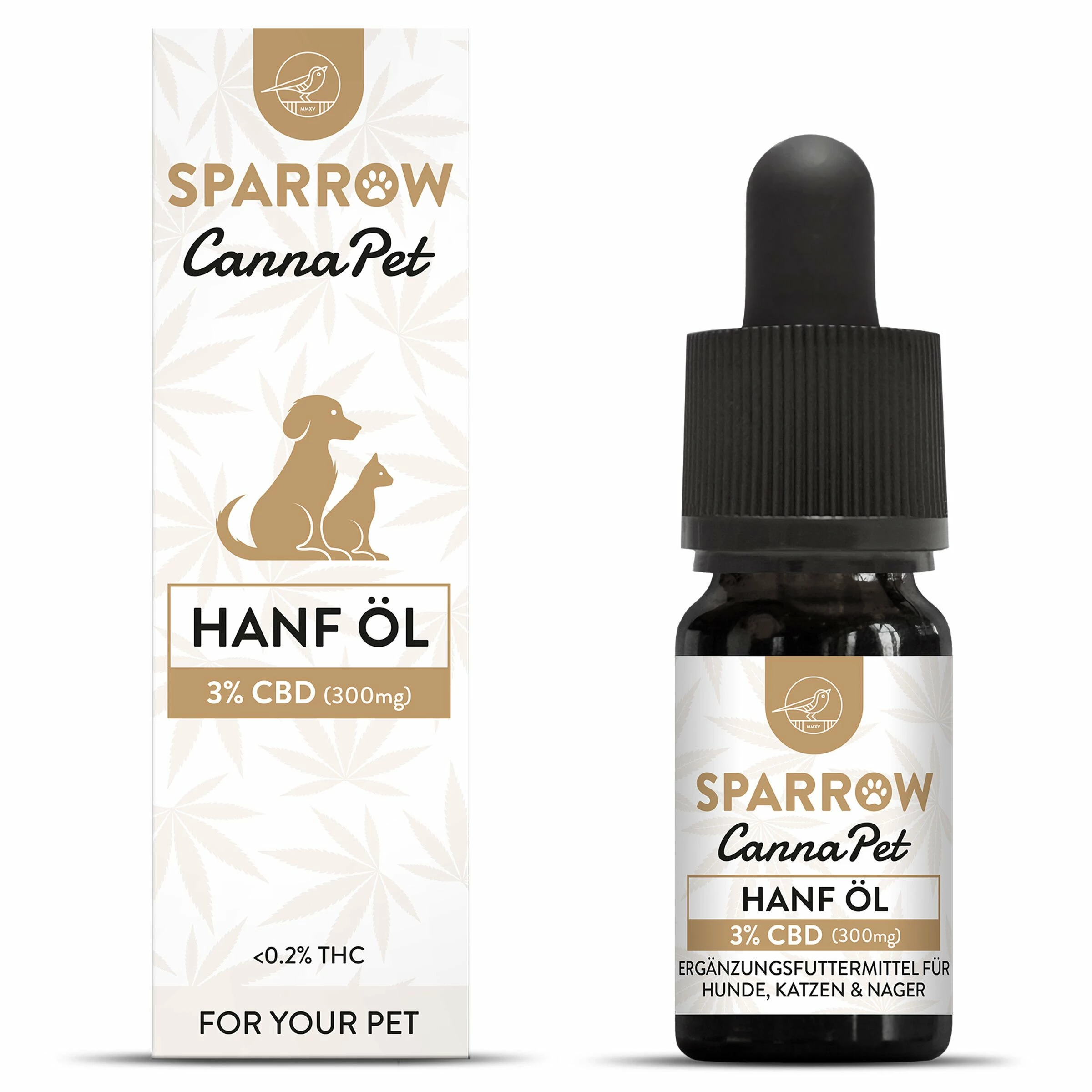 Sparrow CannaPet CBD Öl, 10ml