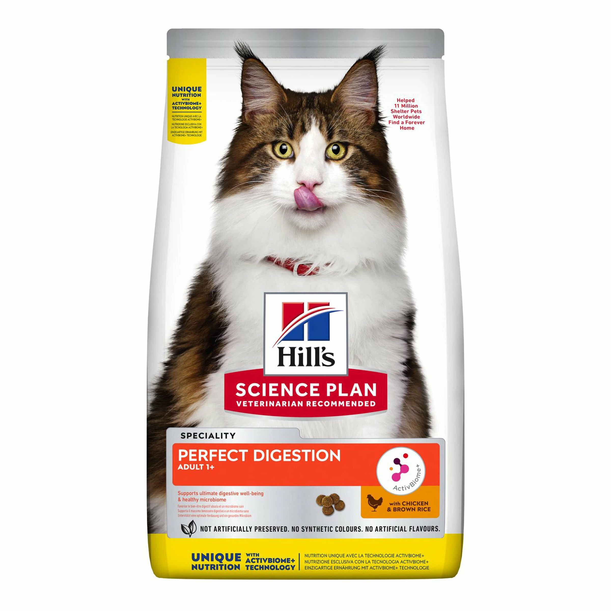 Hill's Katzenfutter Science Plan Perfect Digestion Adult Huhn & Brauner Reis 1.5kg