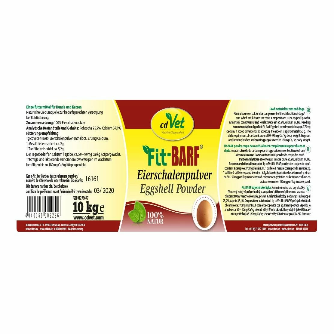 CdVet Fit-BARF Eierschalenpulver - Image 6