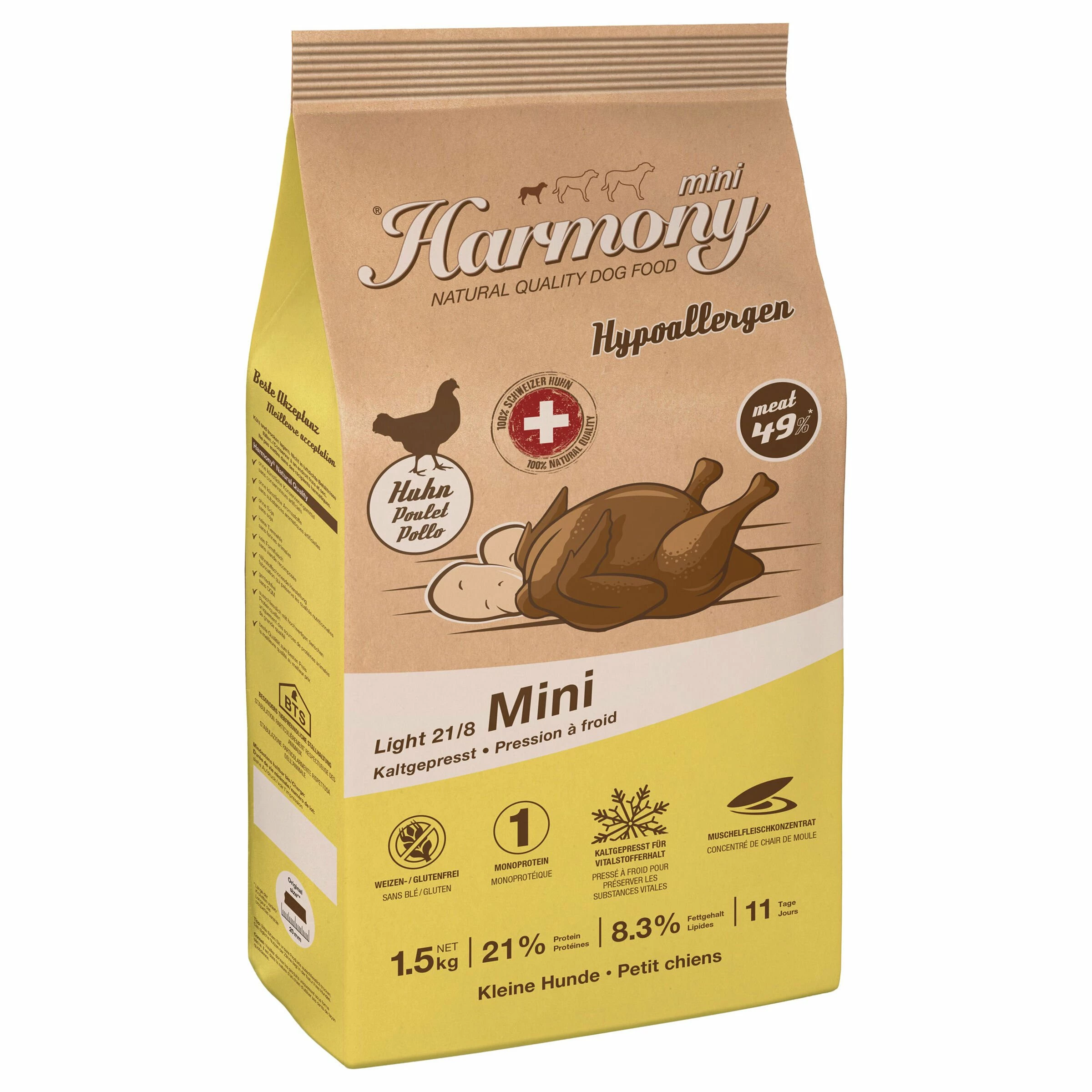 Harmony Dog Natural Mini Hypoallergen Light
