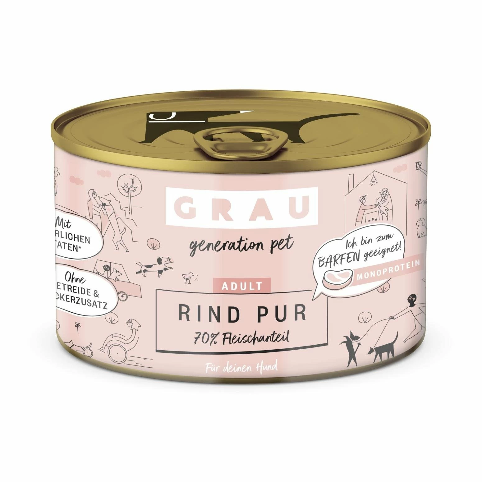 Grau - Generation Pet Nassfutter Rind Pur