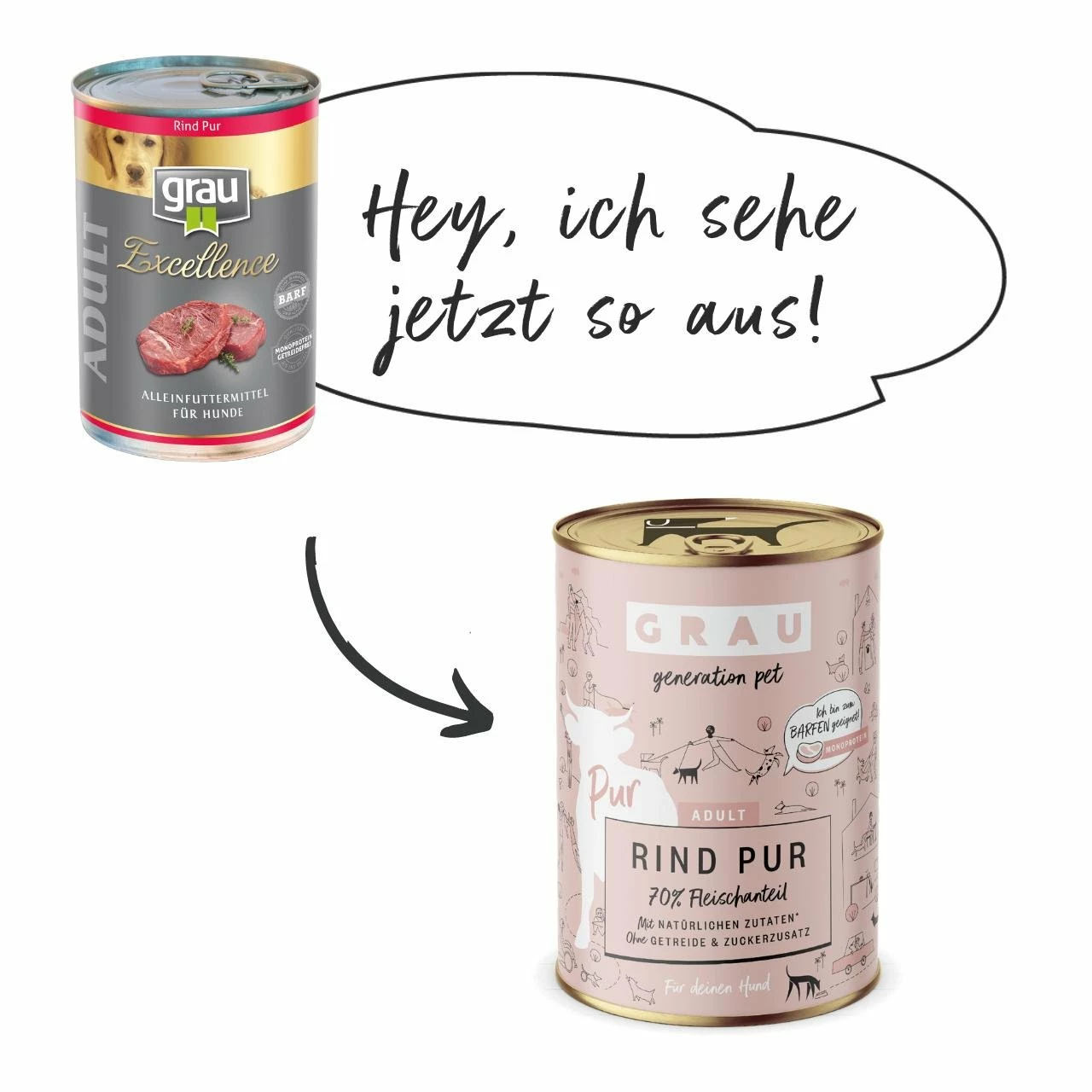 Grau - Generation Pet Nassfutter Rind Pur - Image 3