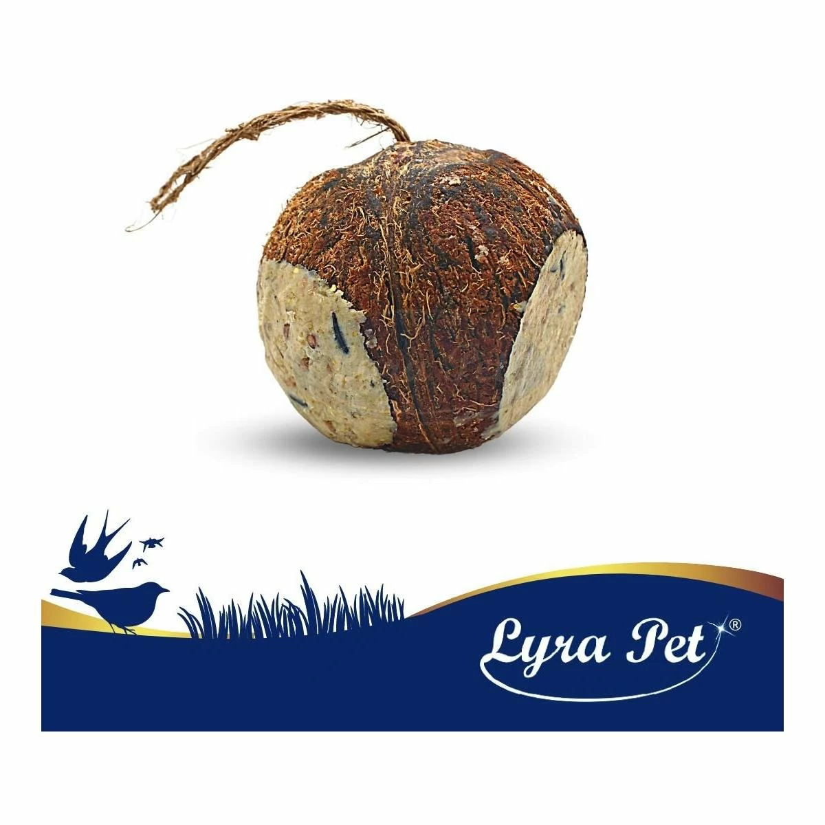 Lyra Pet Ganze Kokosnuss Mit 3 Löchern Gefüllt - Image 2