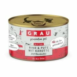Grau - Generation Pet Nassfutter Kitten Rind Und Pute Mit Karotte