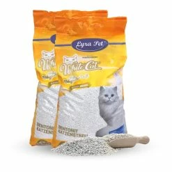 Lyra Pet White Cat Katzenstreu Mit Babypuderduft 2x 15 Liter