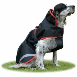 Bucas Sports Line Dog Rug Rain Schwarz/Rot 60cm
