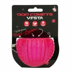 Dog Comets Vesta With Treat Locker Rosa 7cm