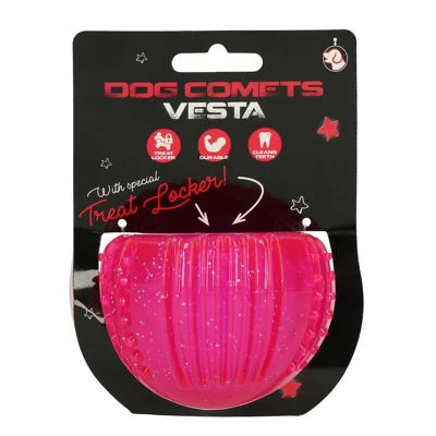 Dog Comets Vesta With Treat Locker Rosa 7cm