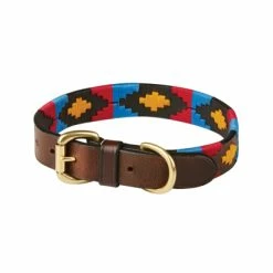 Weatherbeeta Dog Collar Polo Cowdray/Brown/Pink/Blue/Yellow XS