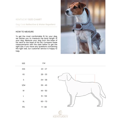 Kentucky Dogwear Kentucky Dog Coat Reflective & Water Repellent Silber 42cm - Image 2