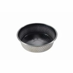 Weatherbeeta Dog Bowl Non Slip Stainless Steel Shade Schwarz 23cm