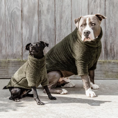 Kentucky Dog Sweater Teddy Fleece Pine Green 48cm - Image 2