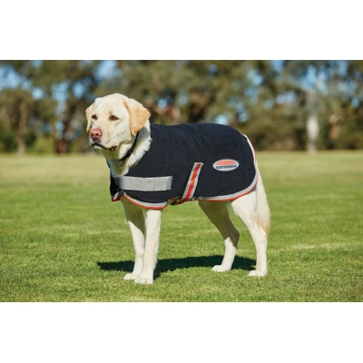 Weatherbeeta Dog Coat Therapy Tec Fleece Black/Red 80cm