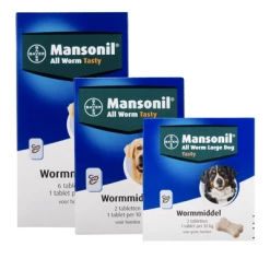 Bayer Mansonil All Worm Large Dog 2 Tabletten